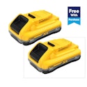 DeWalt XR 20V 4Ah Battery 2-Pack: Free w/ Tool Purchase + free shipping