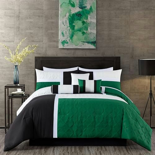 Chezmoi Collection Upland 7-Piece Patchwork King Comforter Set: $51.08 Chezmoi Collection Upland 7-Piece Patchwork King Comforter Set: $51.08