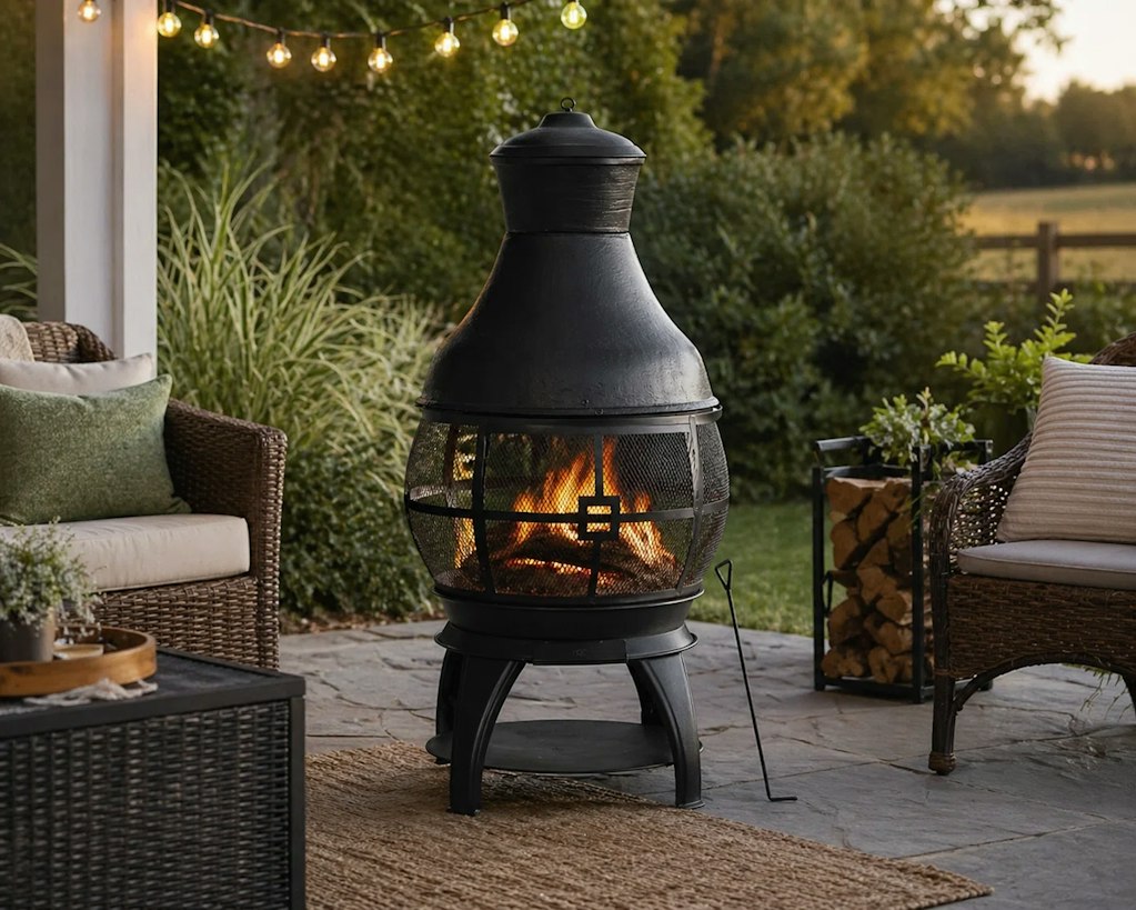 Heatmaxx 45" Cast Iron Wood Burning Chiminea: $163