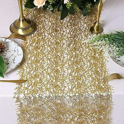 Gold Sequin Mesh Table Runner 2-Pack: $9.62