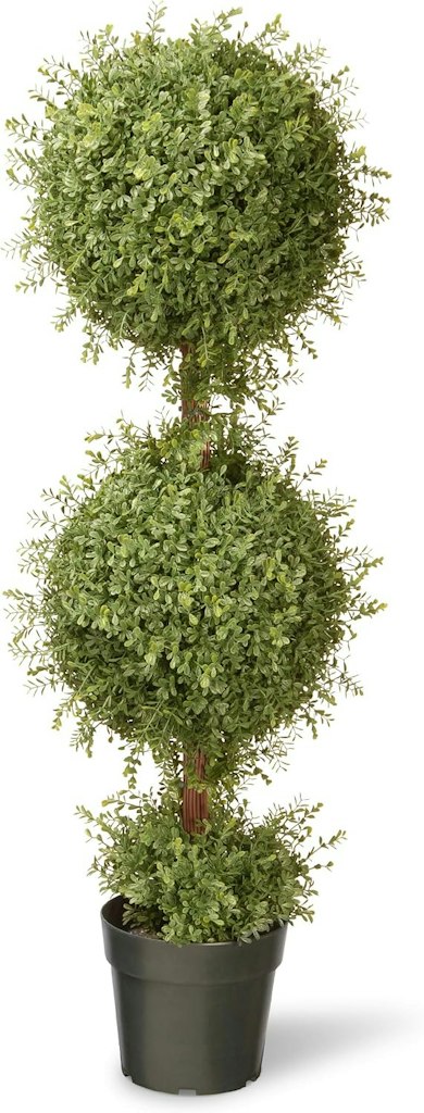National Tree Company Two Ball Topiary 48" Artificial Plant w/ Pot Base: $29