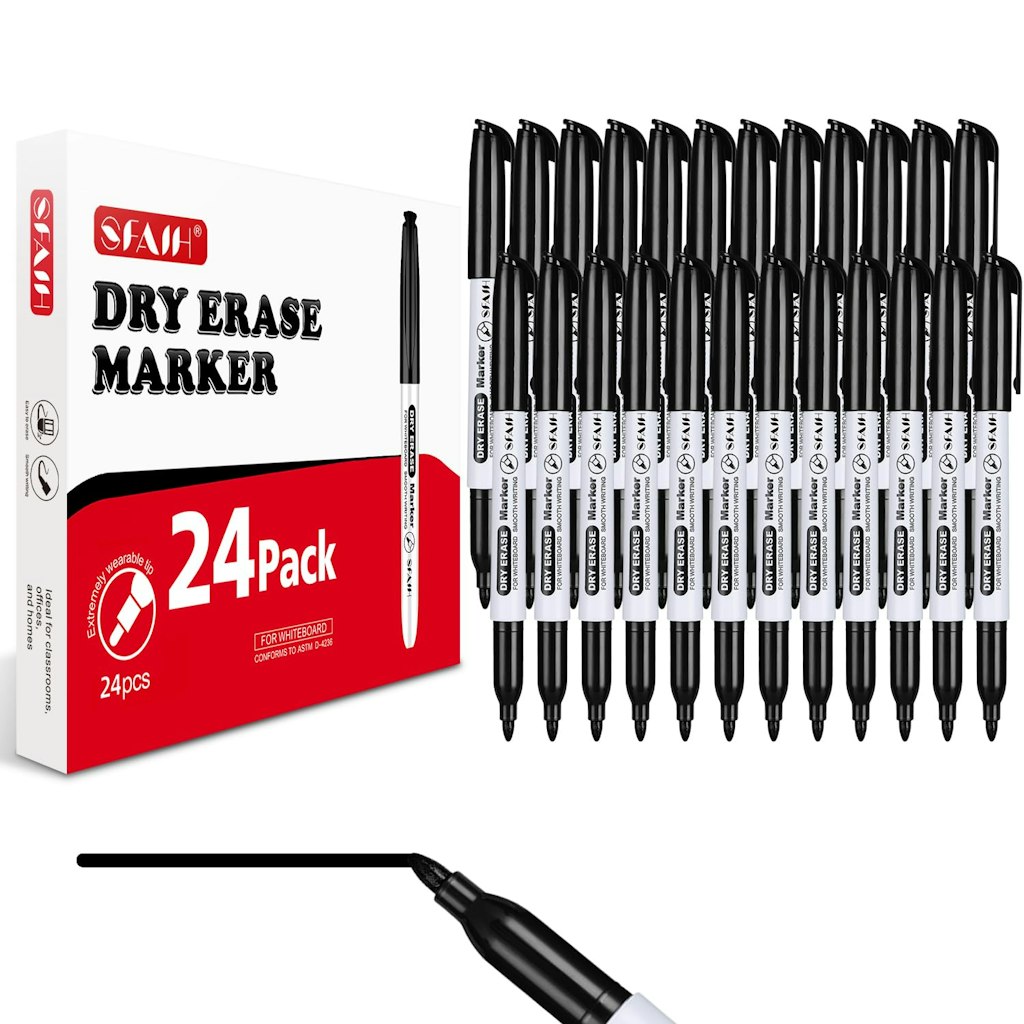 Fine Tip Dry Erase Markers 24-Pack: $7.69 w/ Subscribe & Save