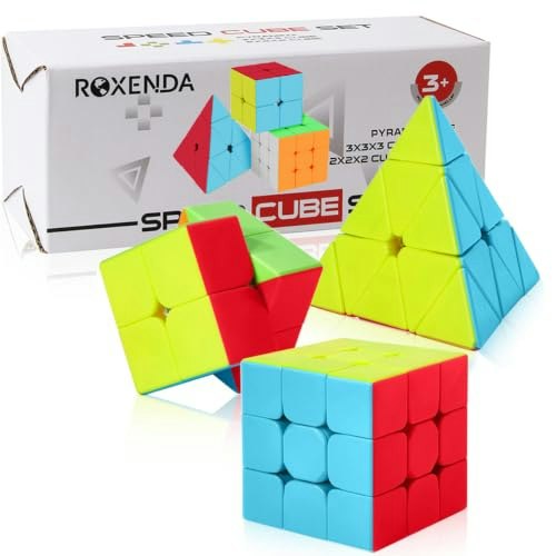 Roxenda Stickerless Speed Cube 3-Pack: $9.99 Roxenda Stickerless Speed Cube 3-Pack: $9.99