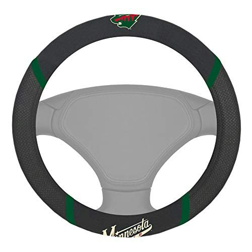 Fanmats Minnesota Wild Embroidered Steering Wheel Cover: $25.45 Fanmats Minnesota Wild Embroidered Steering Wheel Cover: $25.45
