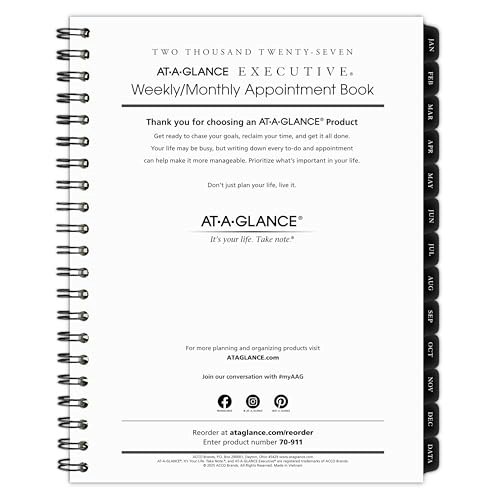At-A-Glance 8.25" x 11" 2027 Weekly Monthly Padfolio Refill: $28.49 At-A-Glance 8.25" x 11" 2027 Weekly Monthly Padfolio Refill: $28.49