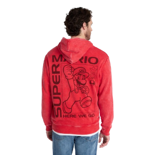 Super Mario Bros. Men's Graphic Hoodie: $8.82