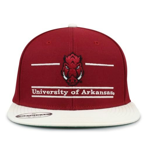 Arkansas Razorbacks Flat Brim Snapback Hat: $11.20