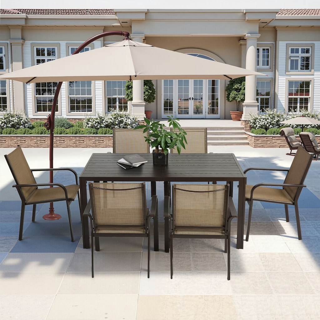 Segmart 7-Piece Outdoor Dining Set: $243