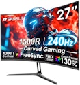 Sansui 27" 1080p 240Hz FreeSync LED Curved Monitor for $136 + free shipping