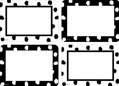 Black and White Painted Dots Name Tags 2-Pack: $4.64 Black and White Painted Dots Name Tags 2-Pack: $4.64