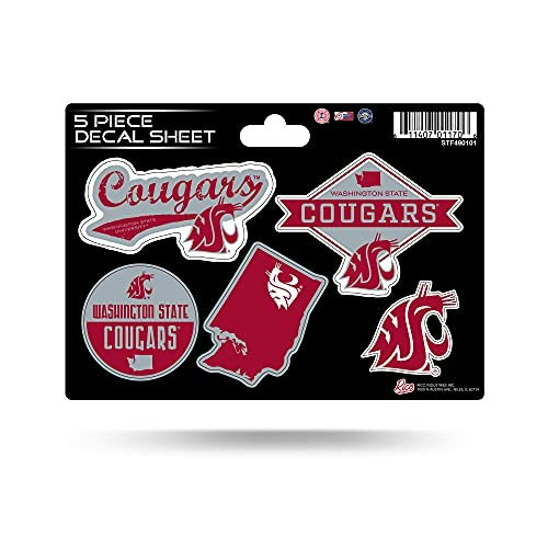 Washington State Cougars 5-Piece Sticker Sheet: $7.98 Washington State Cougars 5-Piece Sticker Sheet: $7.98
