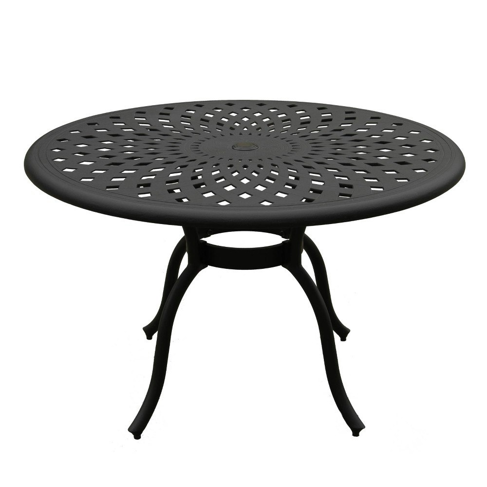 48-inch Aluminum Round Patio Dining Table: $429.99 48-inch Aluminum Round Patio Dining Table: $429.99