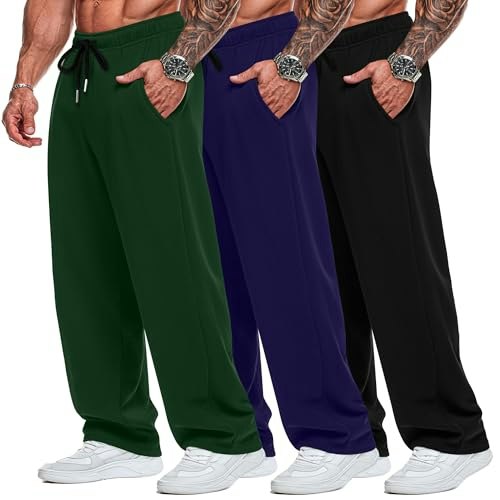 Neer Men's Wide Leg Sweatpants 3-Pack: $45.04