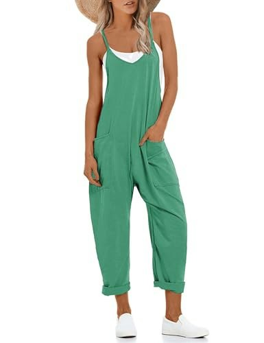 Lentta Women's V-Neck Sleeveless Harem Jumpsuit: $14.98