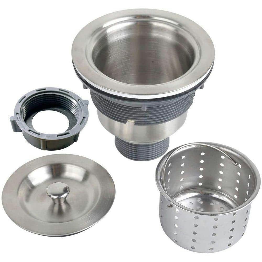 3-1/2 Inch Stainless Steel Kitchen Sink Basket Strainer: $12.44
