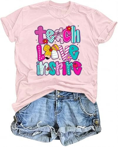 Mousya Women's Teacher Graphic T-Shirt: $8.49 Mousya Women's Teacher Graphic T-Shirt: $8.49