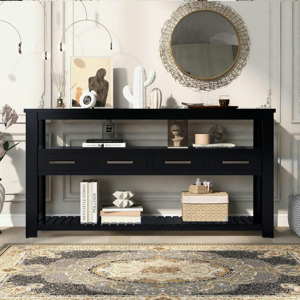 61-Inch 4-Drawer Entryway Console Table: $556.13 61-Inch 4-Drawer Entryway Console Table: $556.13