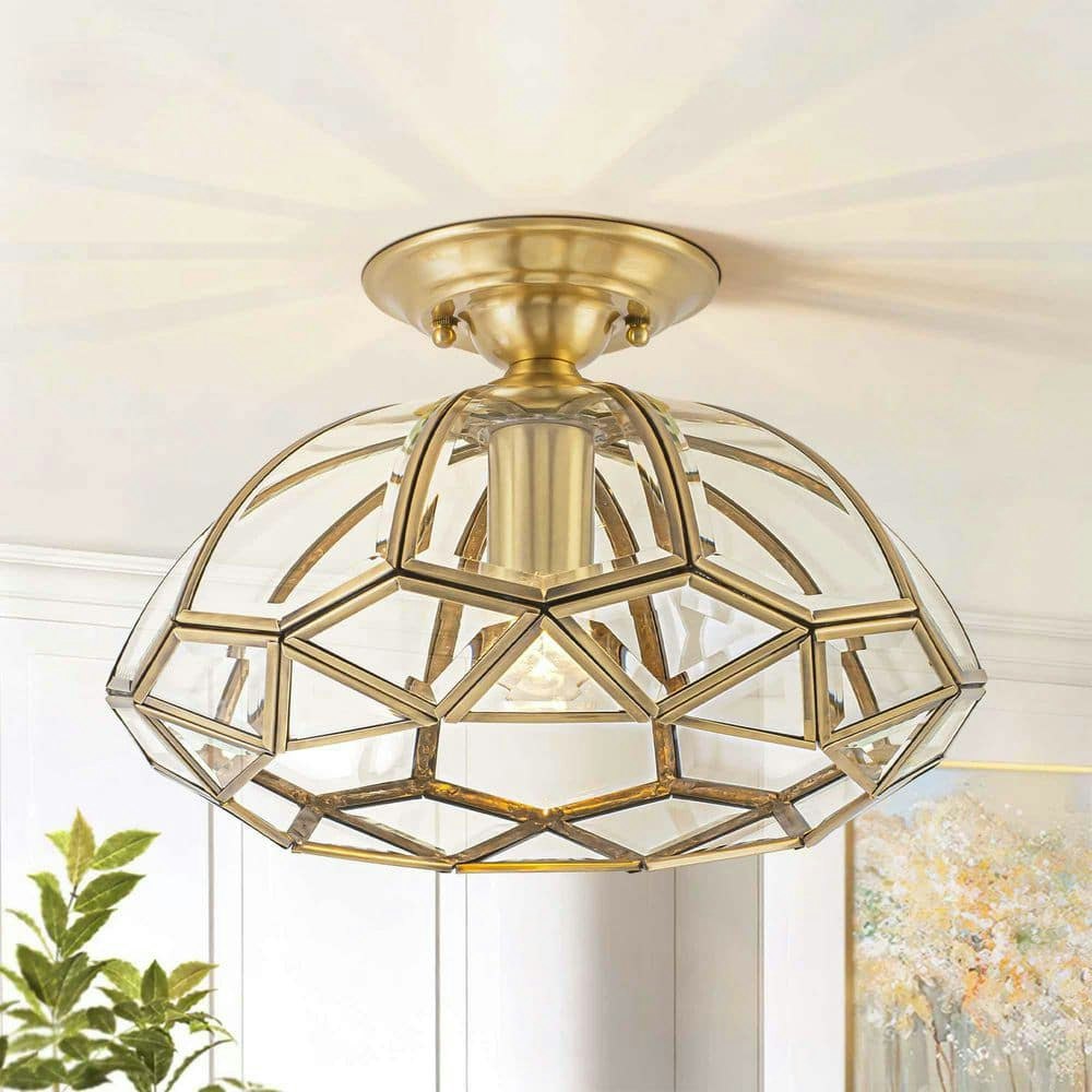 12.6-inch 1-Light Dome Semi-Flush Mount Ceiling Light: $121.89 12.6-inch 1-Light Dome Semi-Flush Mount Ceiling Light: $121.89