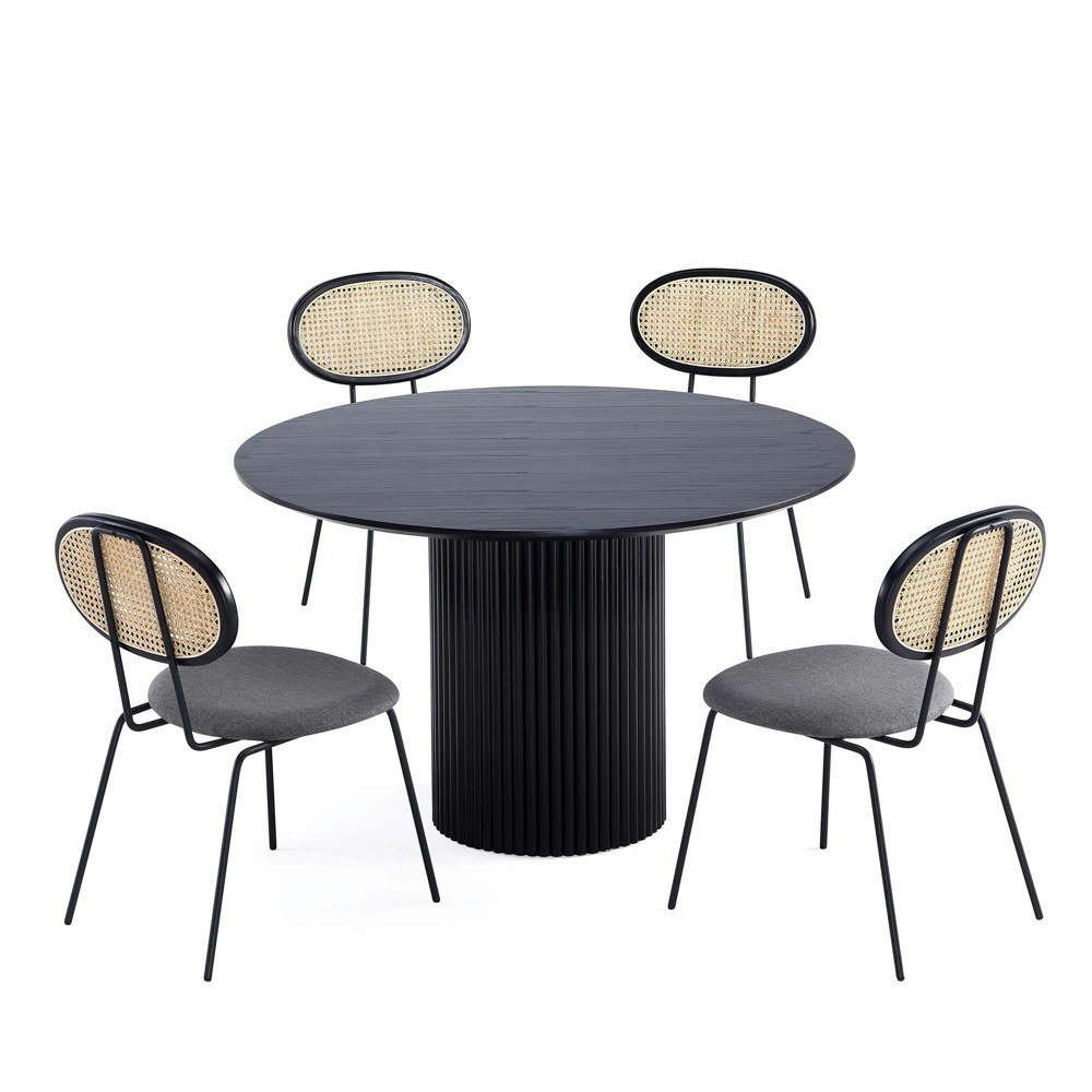 Manhattan Comfort 5-Piece Hathaway and Jardin 47-Inch Round Dining Set: $1,804.99 Manhattan Comfort 5-Piece Hathaway and Jardin 47-Inch Round Dining Set: $1,804.99