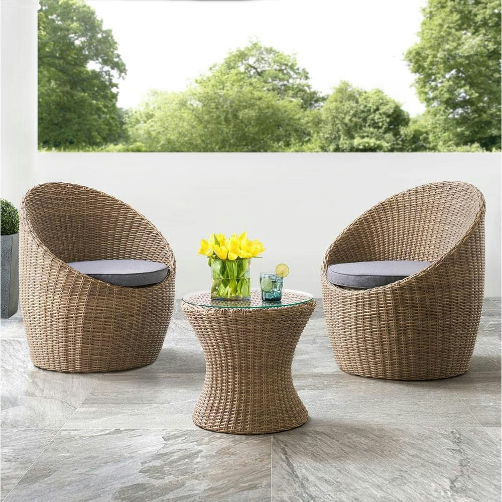 Strafford 3-Piece All-Weather Wicker Outdoor Set: $735.99 Strafford 3-Piece All-Weather Wicker Outdoor Set: $735.99