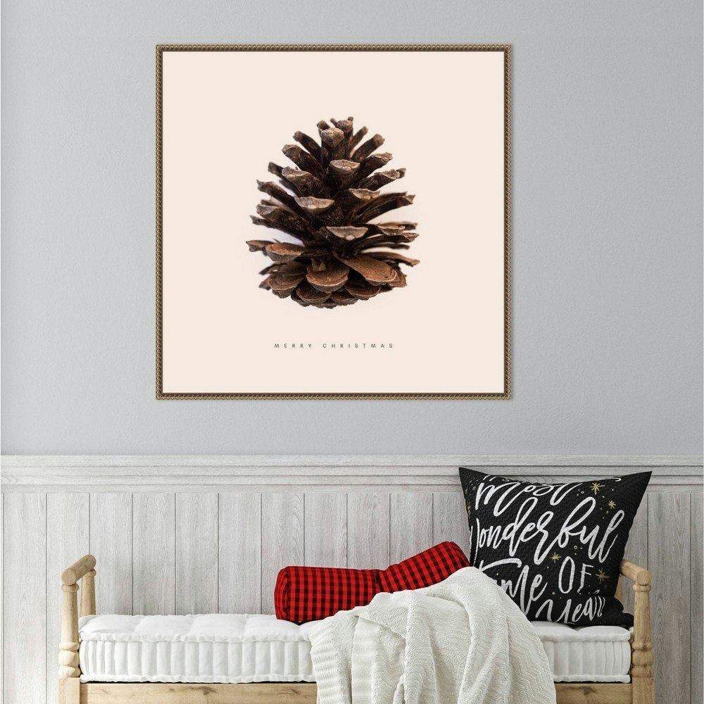 Amanti Art 30\"x30\" Merry Christmas No 1 Framed Canvas Wall Art: $175.99 Amanti Art 30\"x30\" Merry Christmas No 1 Framed Canvas Wall Art: $175.99