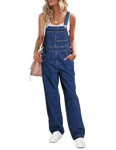 Luvamia Women's Loose Fit Denim Bib Overalls: $29.74 Luvamia Women's Loose Fit Denim Bib Overalls: $29.74