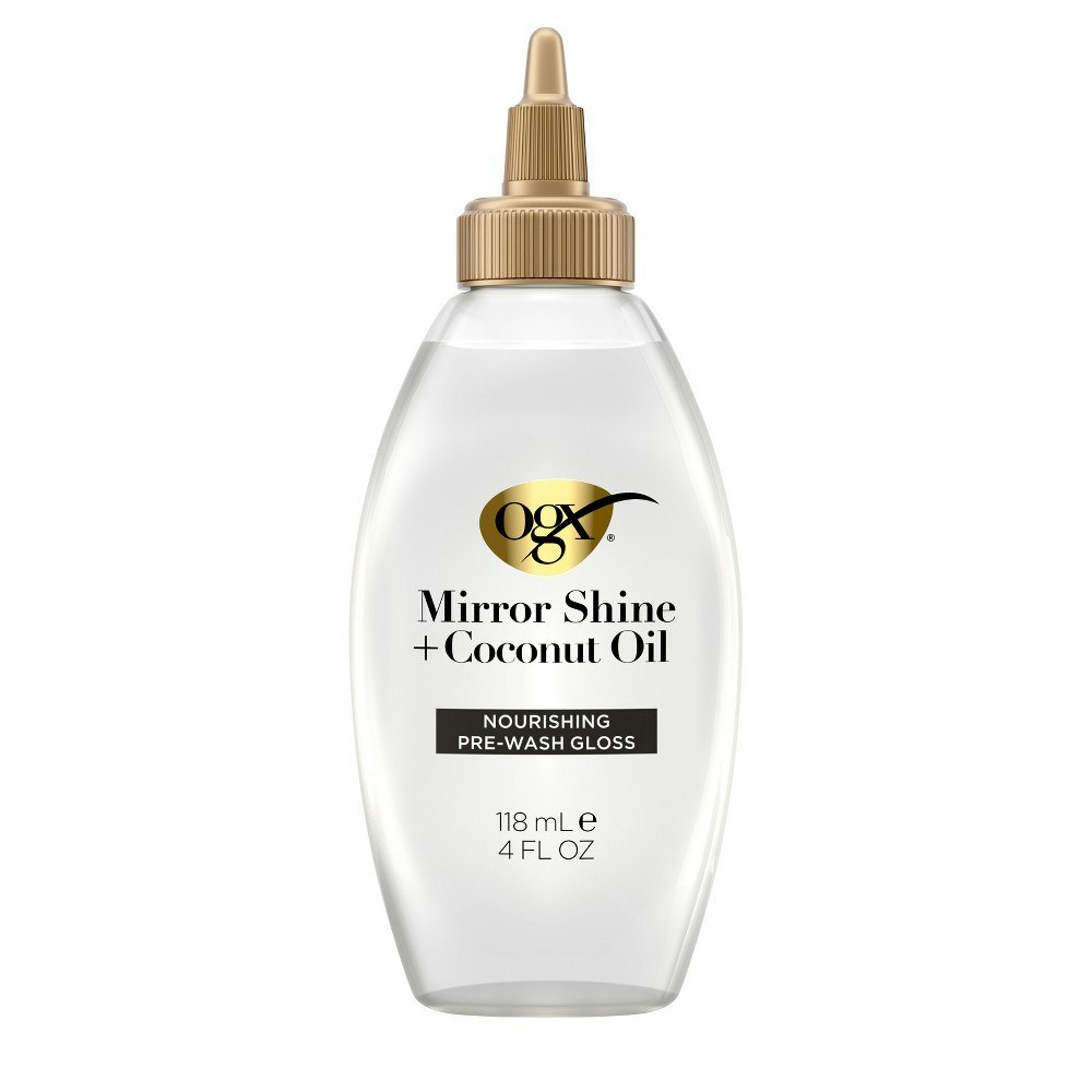 OGX Coconut Oil Nourishing Pre-Wash Hair Gloss 4-oz: $7.99 OGX Coconut Oil Nourishing Pre-Wash Hair Gloss 4-oz: $7.99