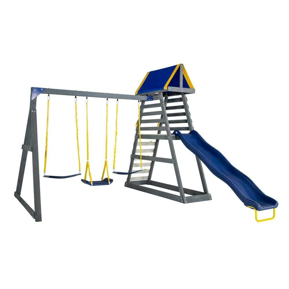 Mill Creek Canyon Wooden Playset with Slide and Swings: $529 Mill Creek Canyon Wooden Playset with Slide and Swings: $529