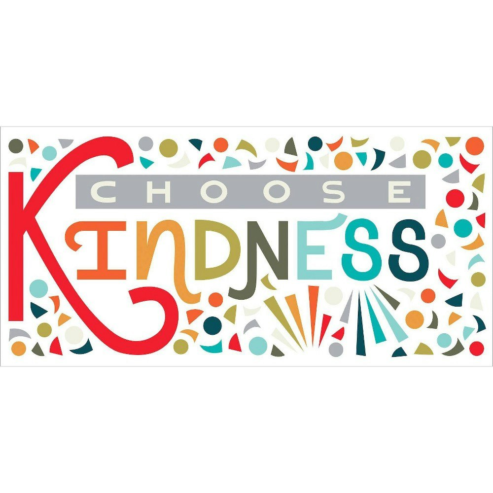 RoomMates Rainbow Choose Kindness Wall Decal 92-Piece Set: $13.99 RoomMates Rainbow Choose Kindness Wall Decal 92-Piece Set: $13.99