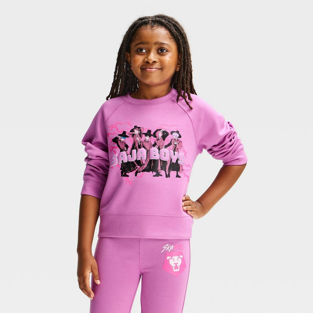 Girls' KPop Demon Hunters Scuba Sweatshirt: $18