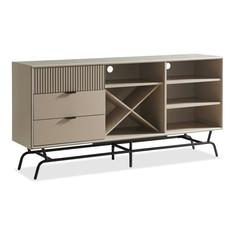 Heath 60-inch Modern Buffet with Wine Cabinet: $699.99 Heath 60-inch Modern Buffet with Wine Cabinet: $699.99