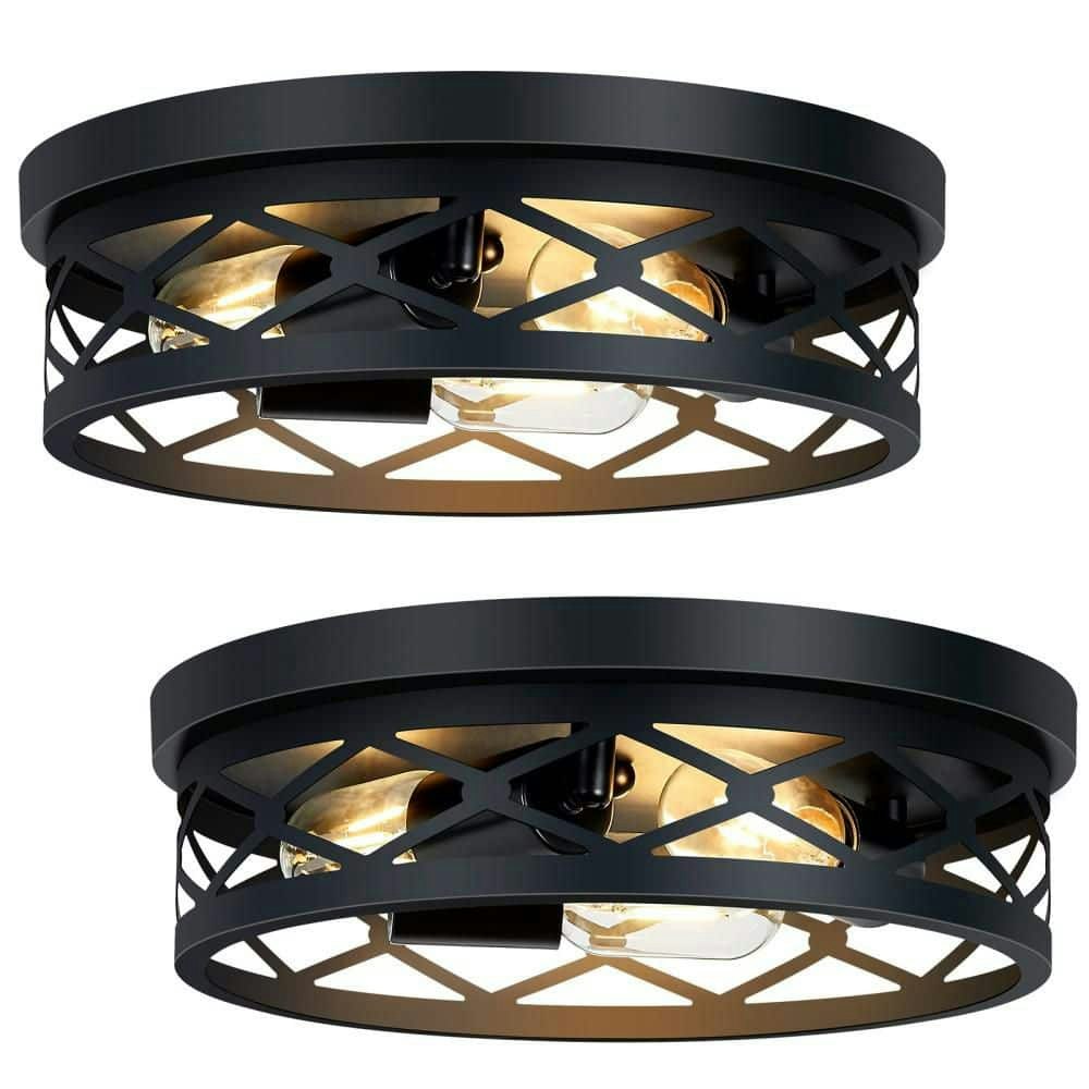 12.59-Inch 3-Light Farmhouse Flush Mount Ceiling Light 2-Pack: $71.10 12.59-Inch 3-Light Farmhouse Flush Mount Ceiling Light 2-Pack: $71.10