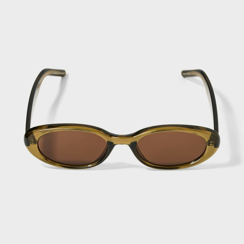 Wild Fable Crystal Olive Plastic Oval Sunglasses: $15 Wild Fable Crystal Olive Plastic Oval Sunglasses: $15