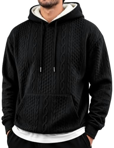 JMIERR Men's Sherpa Lined Fleece Pullover Hoodie: $19.97 JMIERR Men's Sherpa Lined Fleece Pullover Hoodie: $19.97