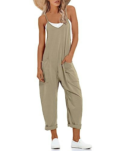 Lentta Women's V-Neck Sleeveless Harem Jumpsuit: $14.98 Lentta Women's V-Neck Sleeveless Harem Jumpsuit: $14.98