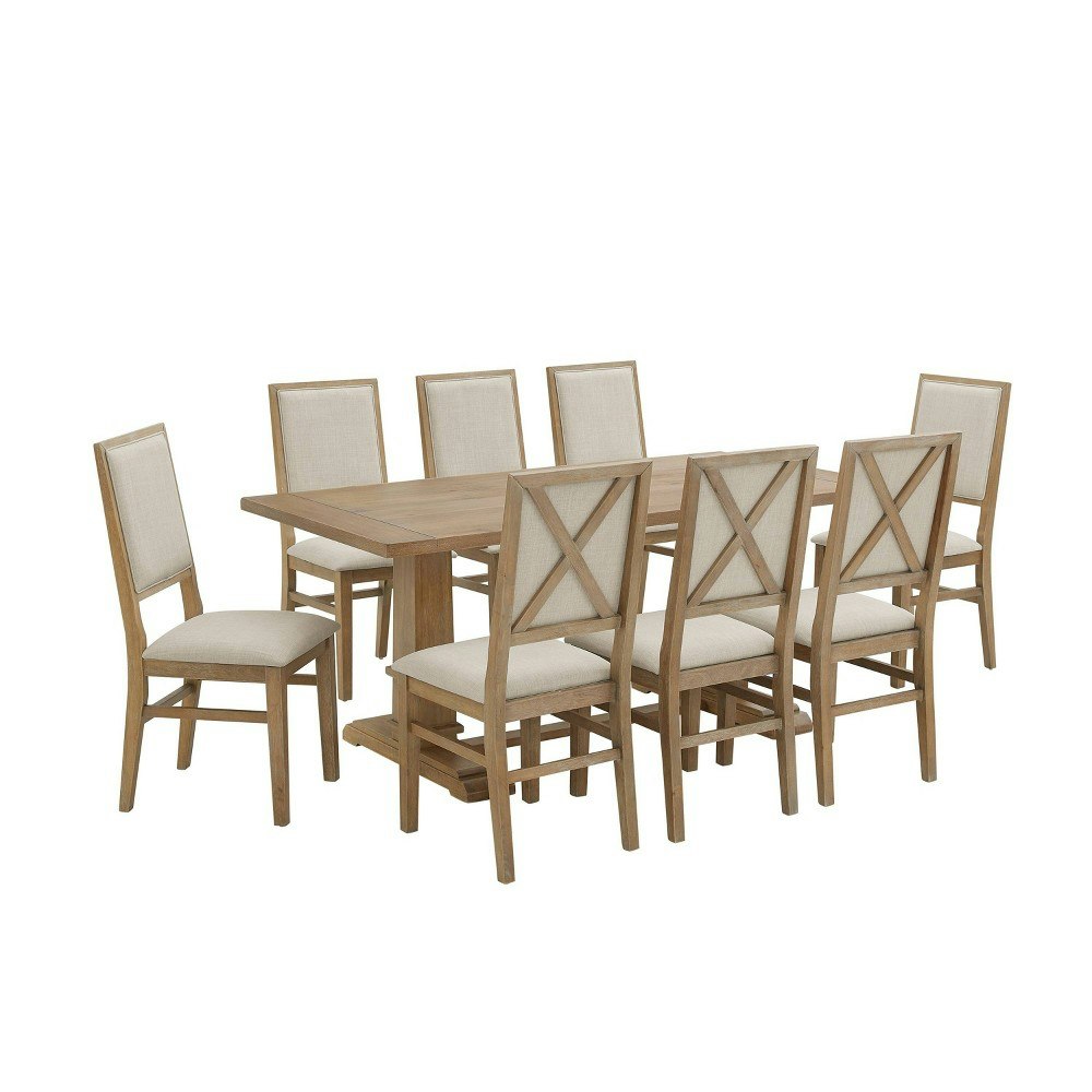 Crosley Joanna 9-Piece Dining Set with 8 Upholstered Chairs: $1,529.99 Crosley Joanna 9-Piece Dining Set with 8 Upholstered Chairs: $1,529.99