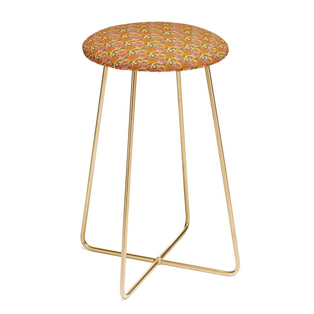 Deny Designs Spring in Retro Counter Height Barstool: $208.99 Deny Designs Spring in Retro Counter Height Barstool: $208.99