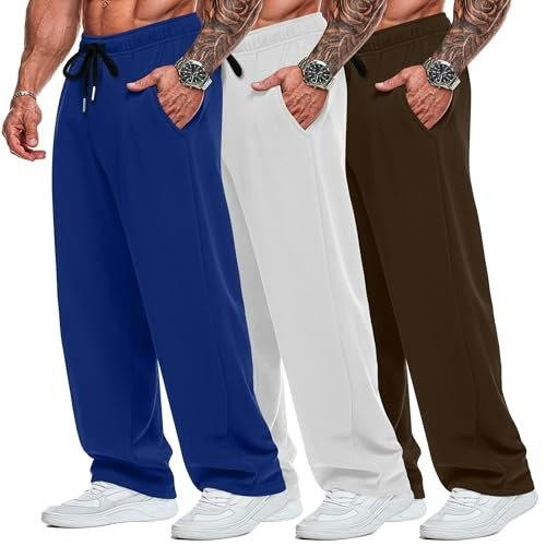 Neer Men's Wide Leg Sweatpants 3-Pack: $45.04