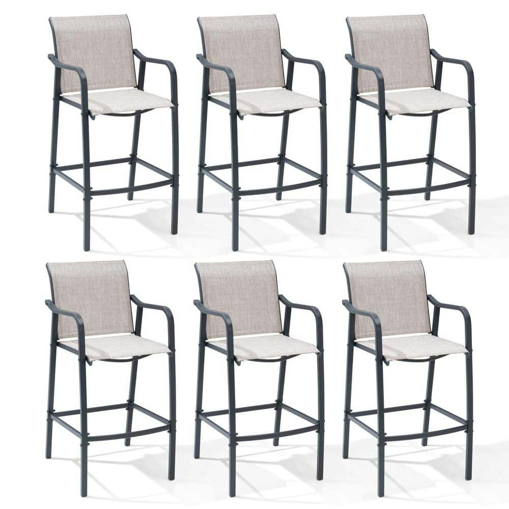 Outdoor Metal Bar Stool 6-Pack: $339