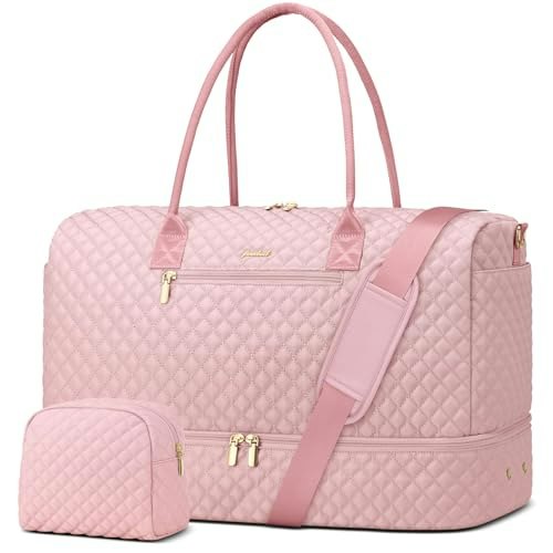 Women's Travel Weekender Duffle Bag with Shoe Compartment: $22.94 Women's Travel Weekender Duffle Bag with Shoe Compartment: $22.94