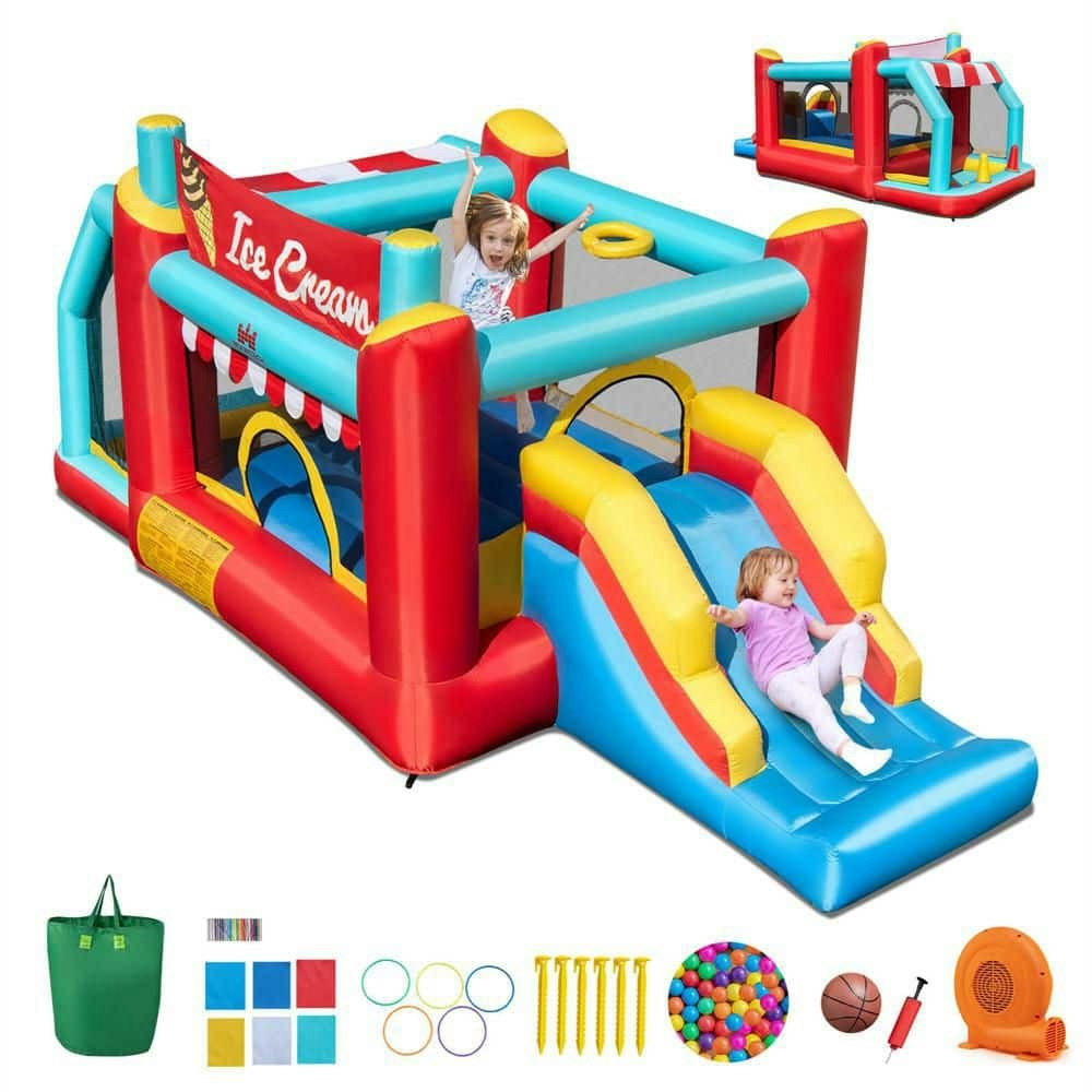 Ice Cream 5-in-1 Inflatable Bounce House with 520W Blower: $349.40 Ice Cream 5-in-1 Inflatable Bounce House with 520W Blower: $349.40