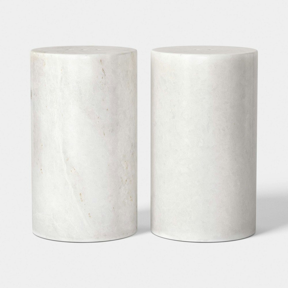 Threshold Marble Salt and Pepper Shaker Set: $15 Threshold Marble Salt and Pepper Shaker Set: $15