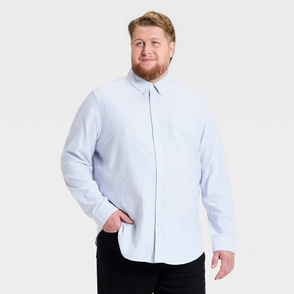 Goodfellow & Co Men's Tall Long Sleeve Oxford Button-Down Shirt: $30