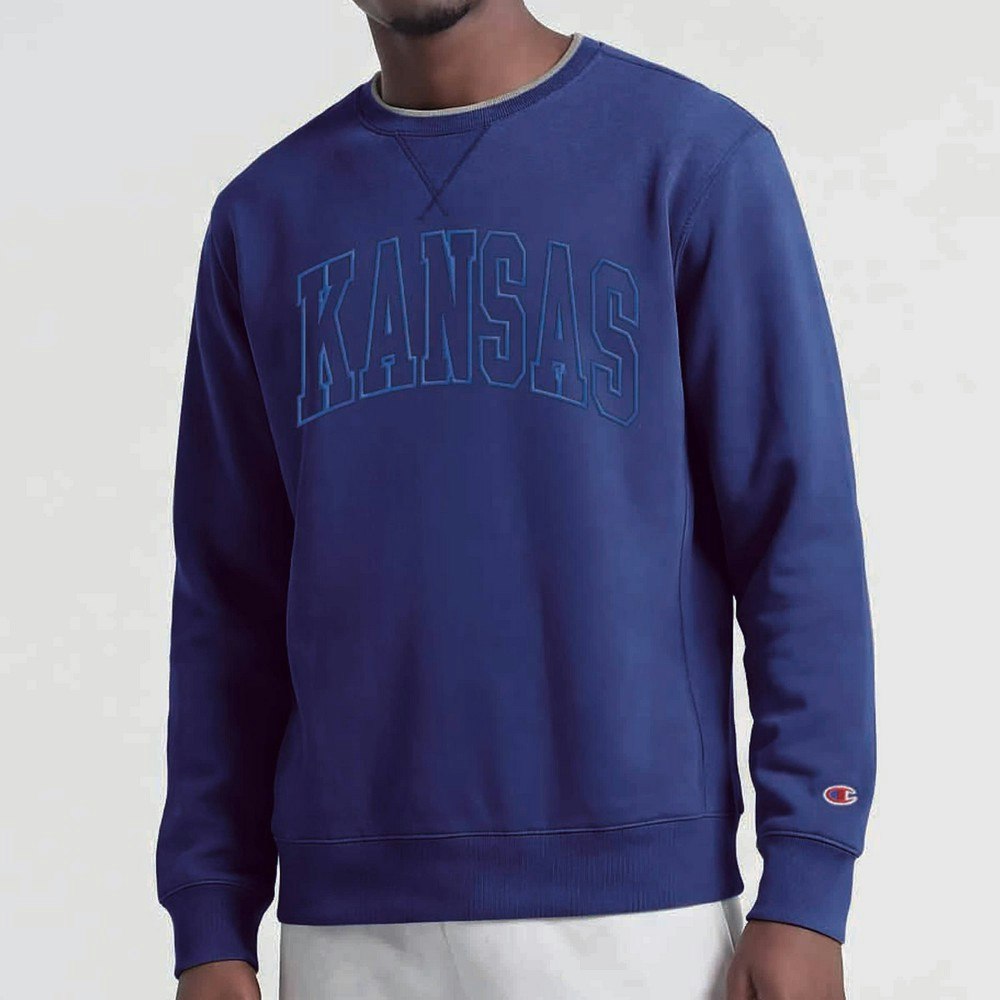 Kansas Jayhawks Champion Two-Layered Crew Neck Sweatshirt: $69.99