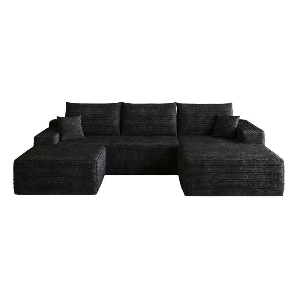 107-Inch Modular Corduroy U-Shaped Sectional Sofa with Ottoman: $3,110.40 107-Inch Modular Corduroy U-Shaped Sectional Sofa with Ottoman: $3,110.40