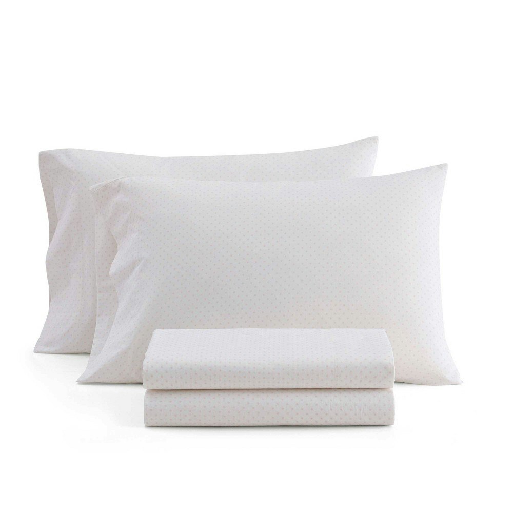 Martha Stewart Twin Polka Dot Sheet Set: $59.99