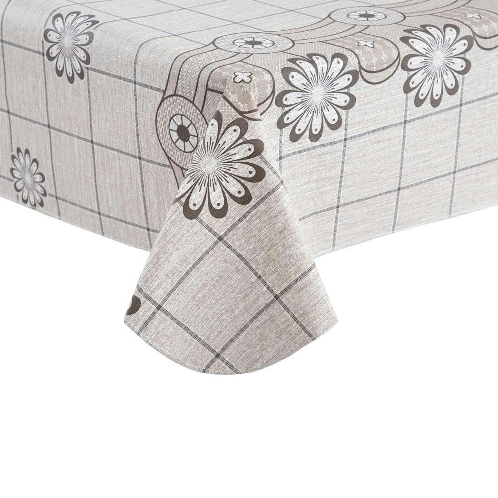60" x 84" Vinyl Flannel-Backed Outdoor Tablecloth: $21.89