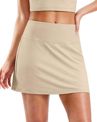Santiny Mélange Tennis Skirt with Pockets: $14.99