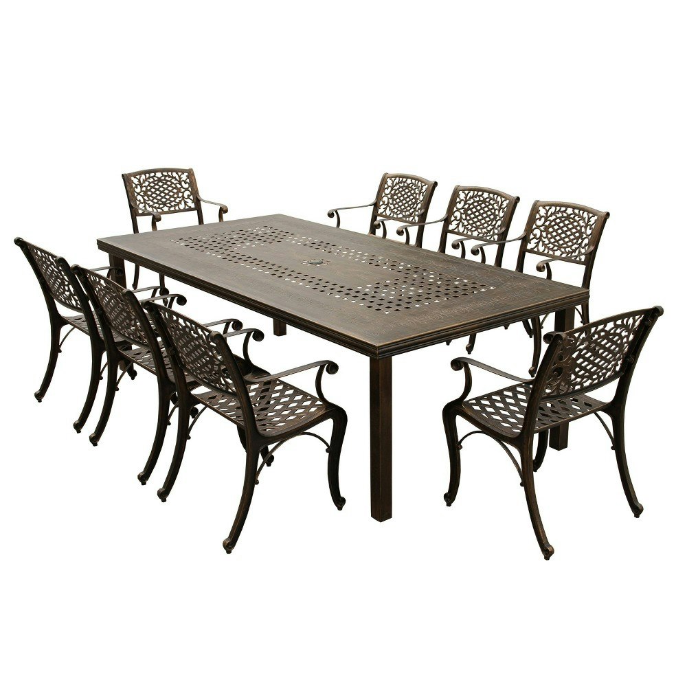 Oakland Living 95-Inch Rectangular 8-Piece Outdoor Dining Set: $2,148.99 Oakland Living 95-Inch Rectangular 8-Piece Outdoor Dining Set: $2,148.99