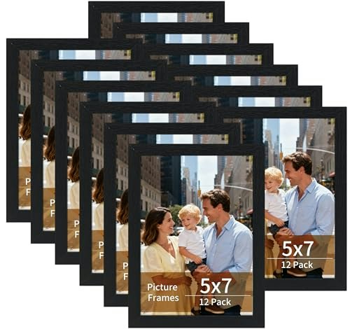 Lyeasw 5x7 Picture Frames 12-Pack: $14.48 Lyeasw 5x7 Picture Frames 12-Pack: $14.48